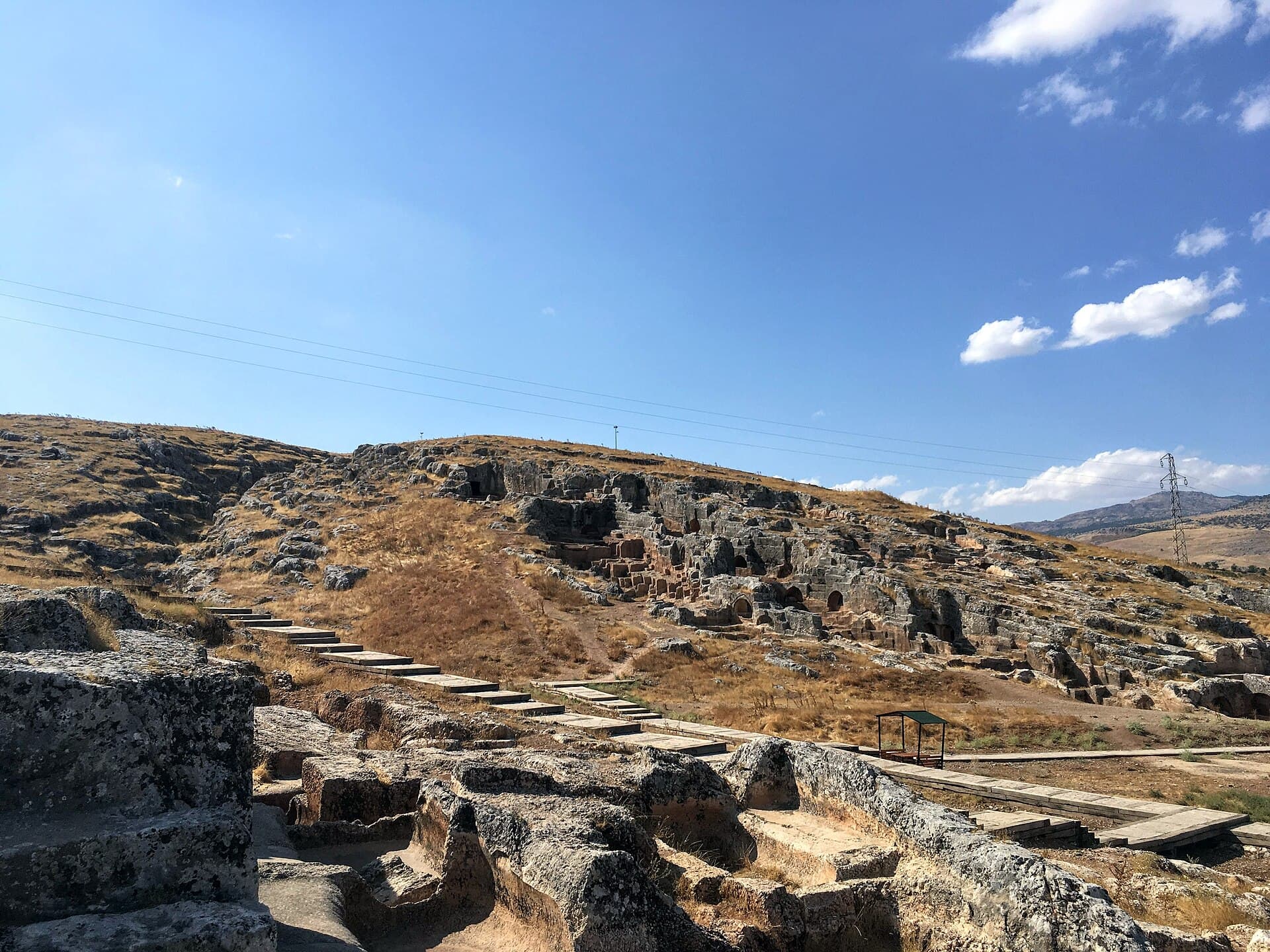 Perre Ancient City, near Adıyaman, an open-air archaeological site.