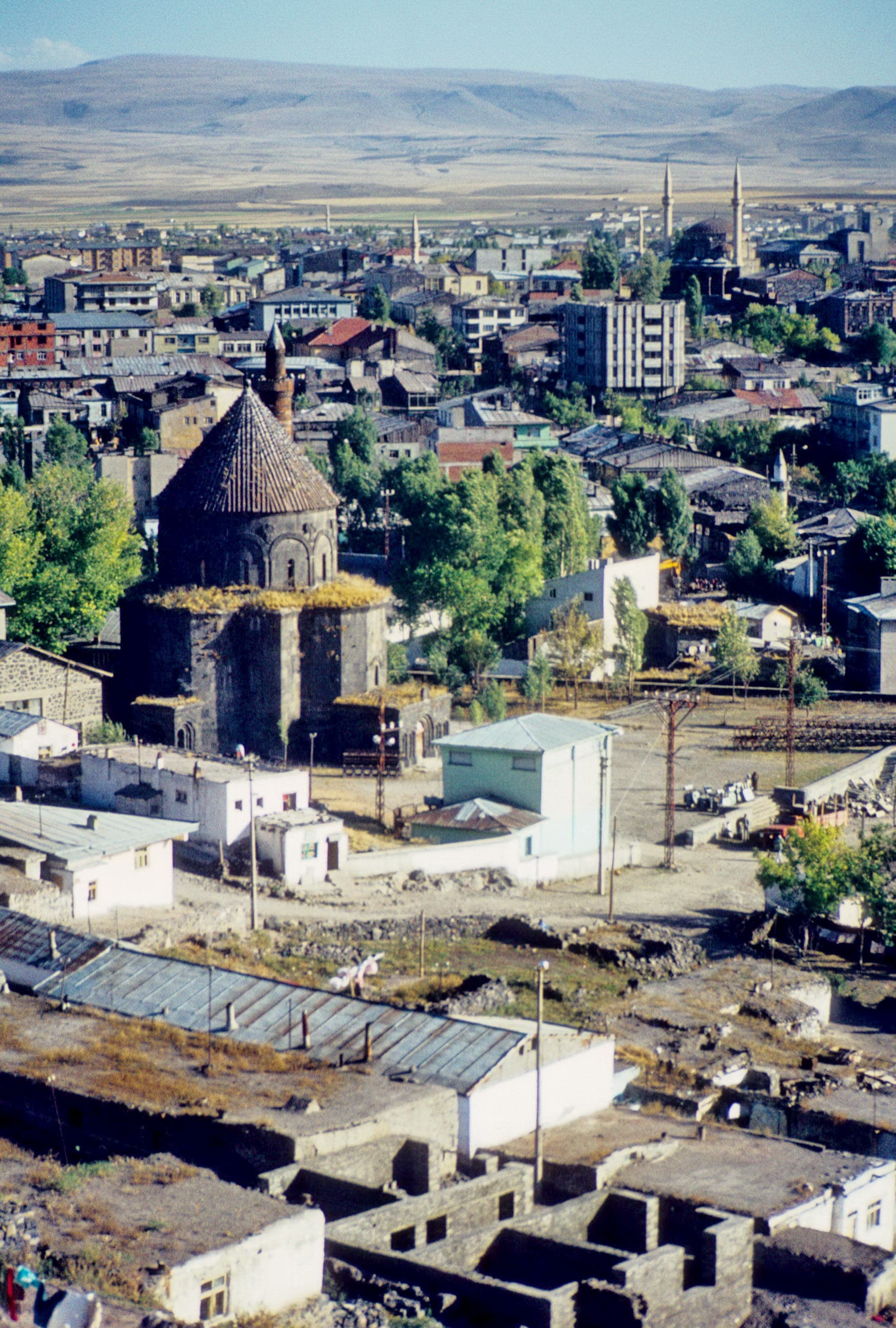 The former Church of the Twelve Apostles (Kümbet Camii) on Kars castle hill.