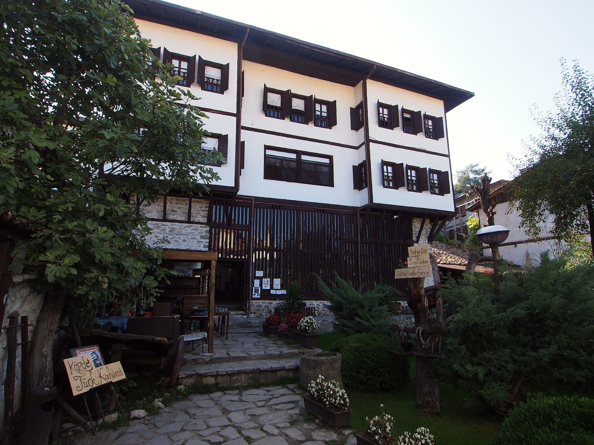 Timber-framed Ottoman house exterior of the Kaymakamlar Museum House in Safranbolu.