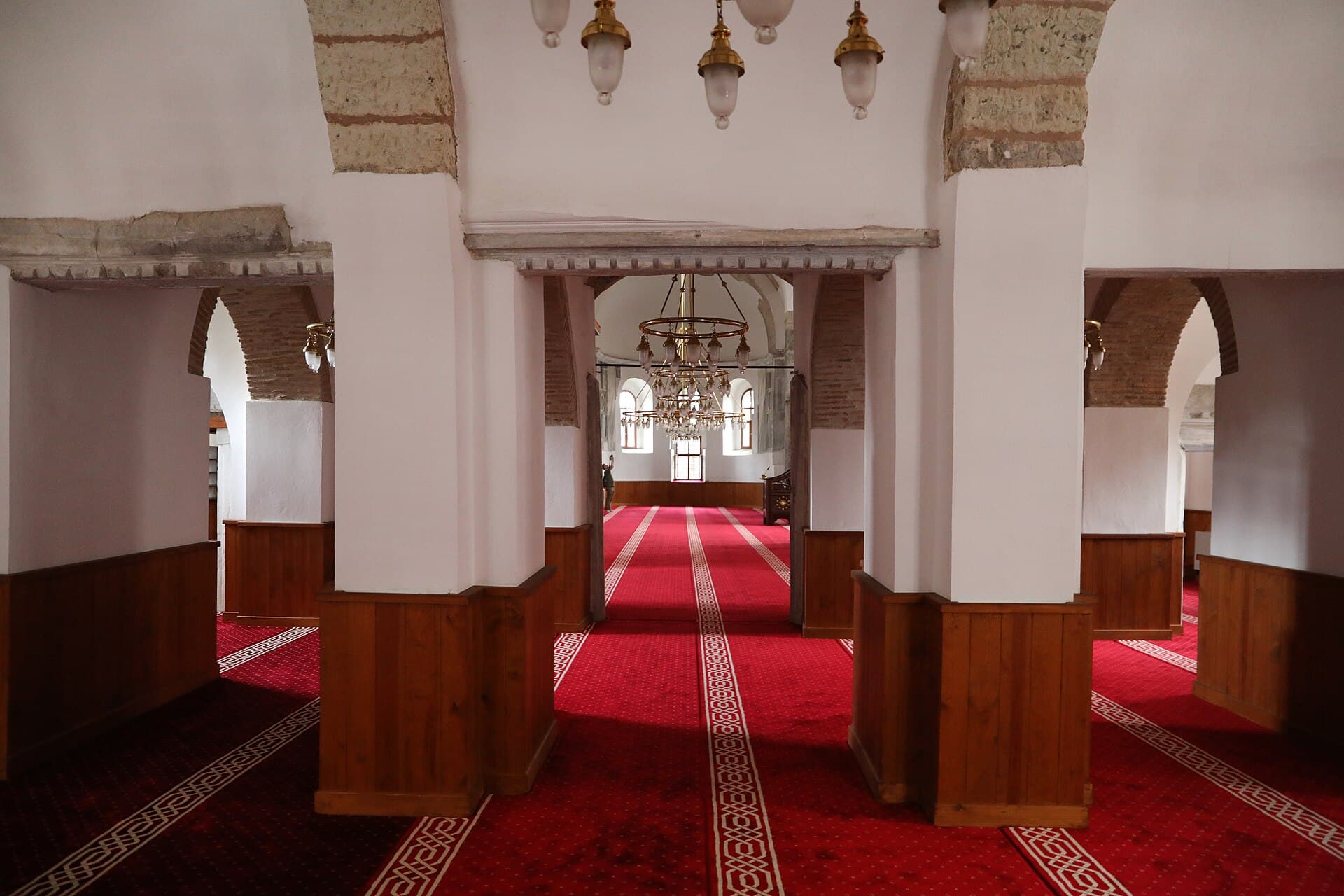 Interior view of Ortahisar Fatih Mosque, the former Byzantine cathedral of Trebizond.