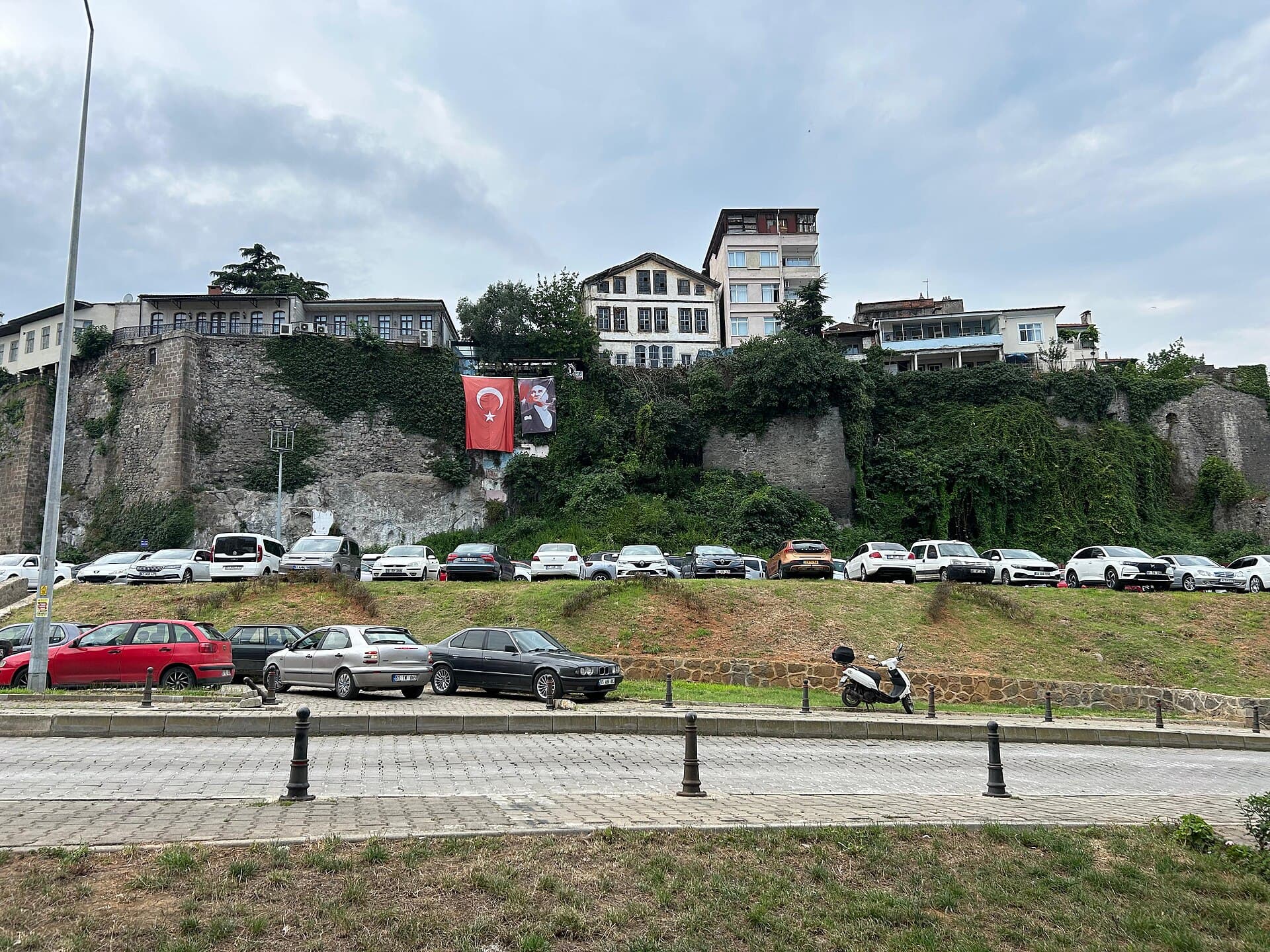 Another surviving section of Trabzon's medieval Ortahisar fortress walls.
